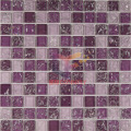 Pueple Mix Super White Grossy Ice-Cracked Mosaic (CC166)